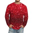 thumbnail image 1 of Men's Christmas Printed Imitation Cotton Long Sleeve Shirt, Festive Holiday Design for Men, Lightweight and Comfortable for Casual Wear,Khaki,S, 1 of 4
