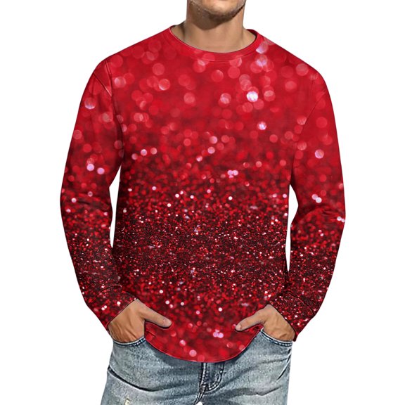 Men's Christmas Printed Imitation Cotton Long Sleeve Shirt, Festive Holiday Design for Men, Lightweight and Comfortable for Casual Wear,Khaki,XL