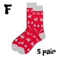 thumbnail image 1 of Men's Christmas Socks Reindeers & Trees & Fun Gift Size 10-13 (2-Pair Set), 1 of 6