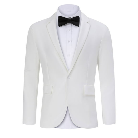 Men's Christmas Suit Jacket Christmas Fun Ugly Single button Holiday Print