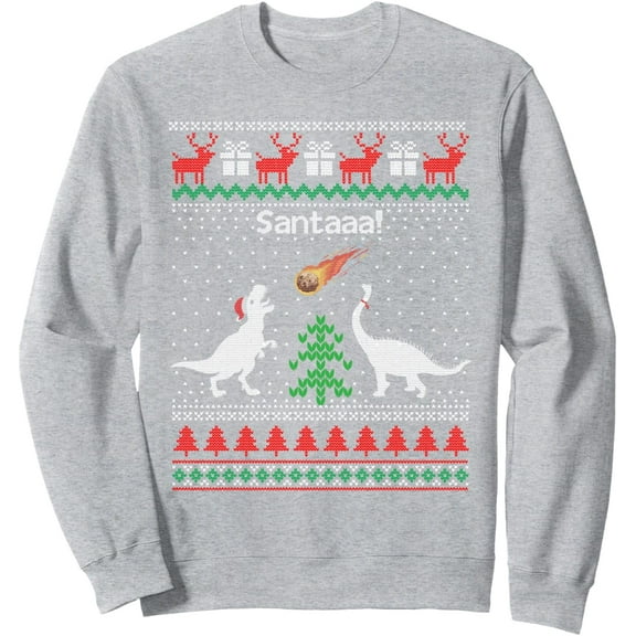 Men's Christmas Sweatshirt Holiday Graphic Pullover Funny Xmas Sweater Gift