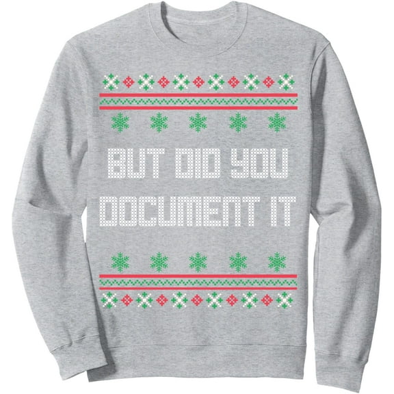 Men's Christmas Sweatshirt Holiday Graphic Pullover Funny Xmas Sweater Gift