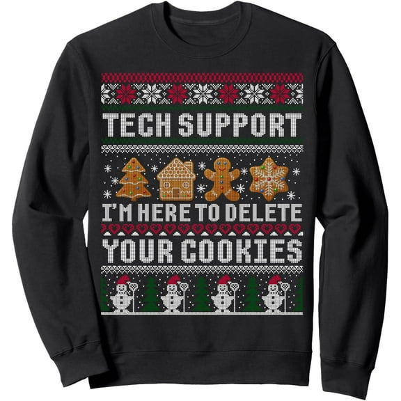 Men's Christmas Sweatshirt Holiday Graphic Pullover Funny Xmas Sweater Gift