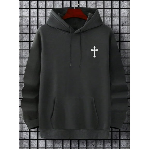 Men’s Christmas Sweatshirt, Holiday Graphic Pullover, Long Sleeve Casual Crewneck Festive Top