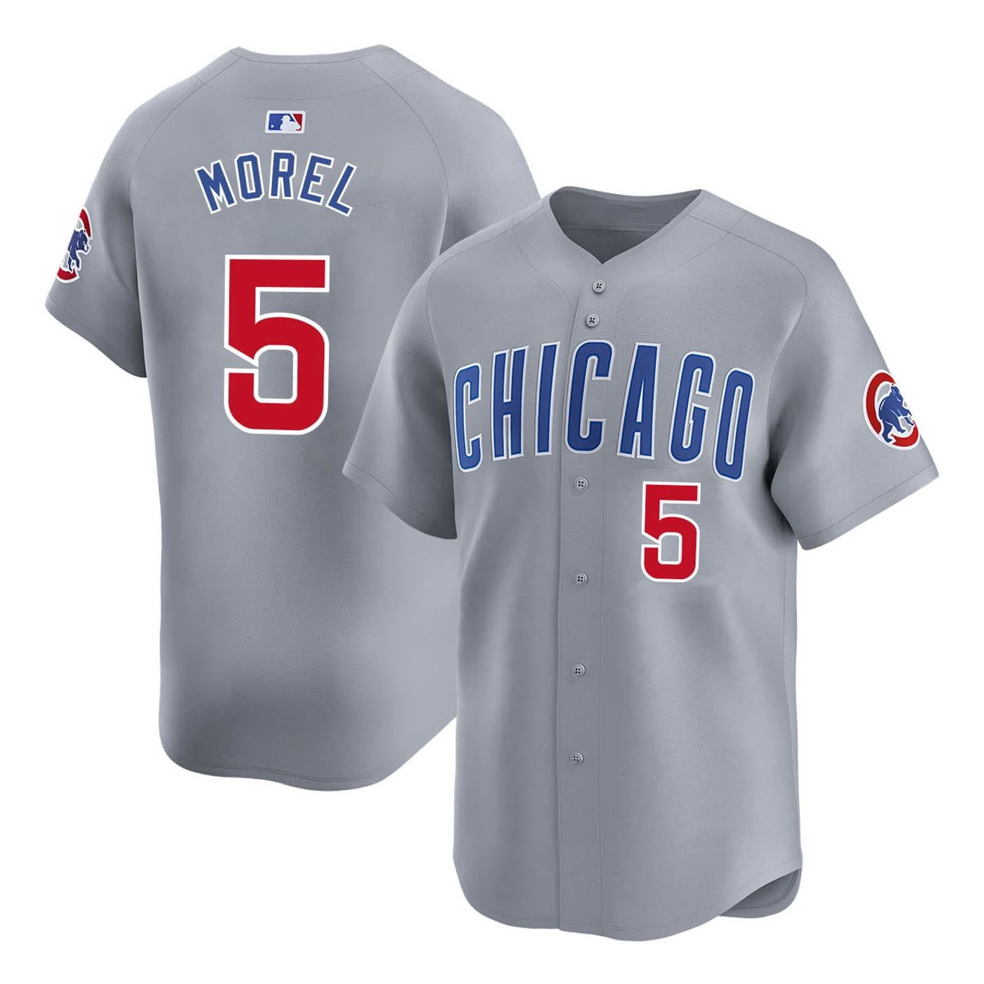 Men's Christopher Morel 5 Chicago_Cubs Baseball Jersey Gray Road Player Team Uniforms XX