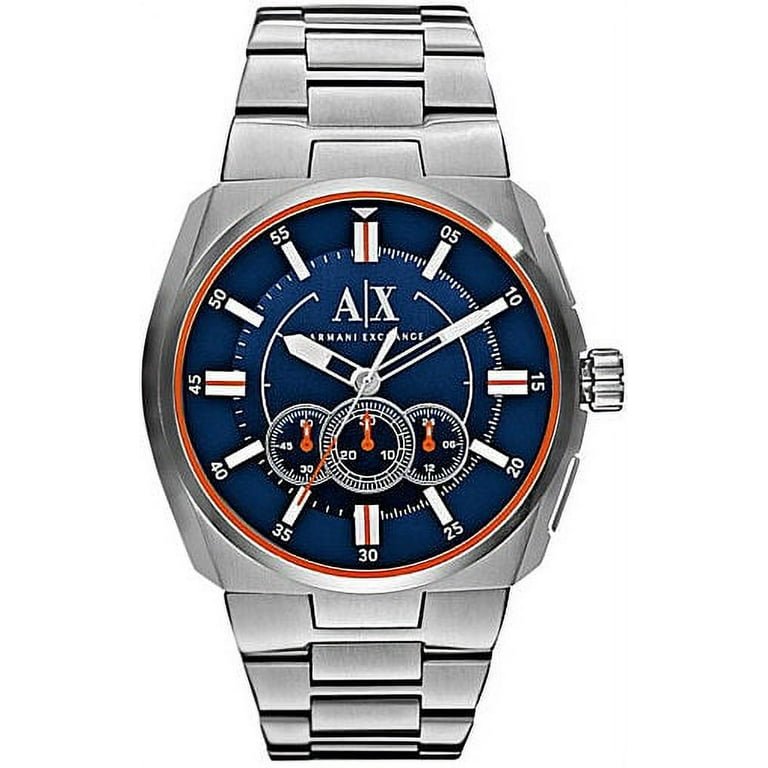 Men s Chronograph Watch Quartz Mineral Crystal AX1800