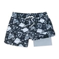 thumbnail image 1 of Men's Chubbies Black Las Vegas Raiders Game Day Fit Classic Lined Swim Trunks, 1 of 1