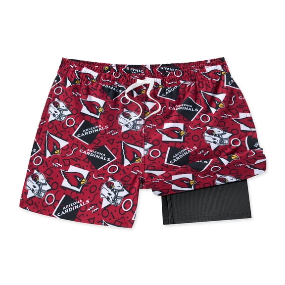 Men's Chubbies Cardinal Arizona Cardinals Game Day Fit Classic Lined Swim Trunks