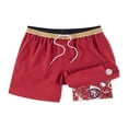 thumbnail image 1 of Men's Chubbies Cardinal San Francisco 49ers The Secret Lined Swim Trunks, 1 of 3
