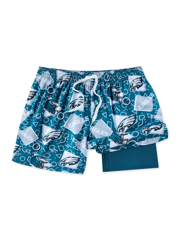 Men's Chubbies Midnight Green Philadelphia Eagles Game Day Fit Classic Lined Swim Trunks