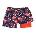 thumbnail image 1 of Men's Chubbies Navy Chicago Bears Game Day Fit Classic Lined Swim Trunks, 1 of 3