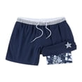 thumbnail image 1 of Men's Chubbies Navy Dallas Cowboys The Secret Lined Swim Trunks, 1 of 2