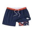thumbnail image 1 of Men's Chubbies Navy Denver Broncos The Secret Lined Swim Trunks, 1 of 3