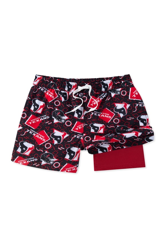 Men's Chubbies Navy Houston Texans Game Day Fit Classic Lined Swim Trunks
