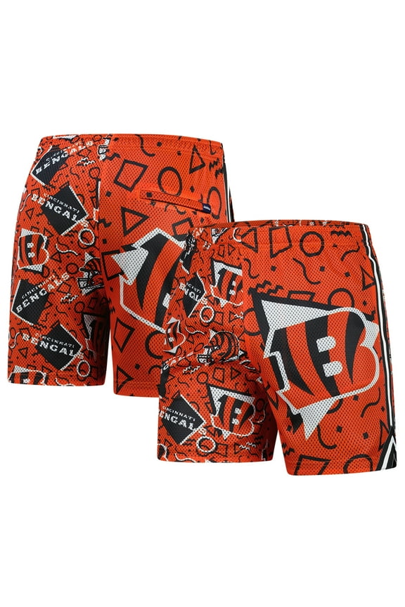 Men's Chubbies Orange Cincinnati Bengals Mesh Shorts