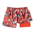 thumbnail image 1 of Men's Chubbies Orange Cleveland Browns Game Day Fit Classic Lined Swim Trunks, 1 of 3