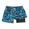 thumbnail image 1 of Men's Chubbies Teal Jacksonville Jaguars Game Day Fit Classic Lined Swim Trunks, 1 of 3