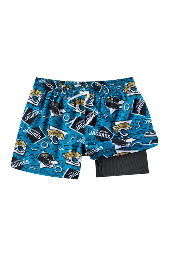 Men's Chubbies Teal Jacksonville Jaguars Game Day Fit Classic Lined Swim Trunks