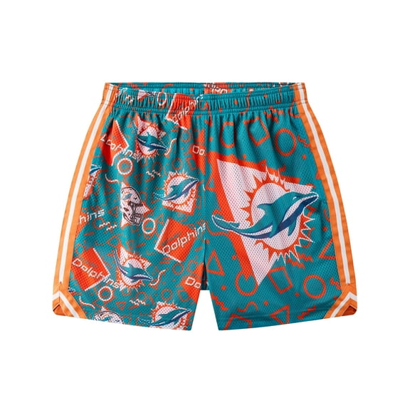 Men's Chubbies Teal Miami Dolphins Mesh Shorts