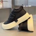 thumbnail image 1 of Men's Chunky Platform Sneakers Cushioned Insole & Minimalist All-Season Footwear with Thick PVC/ Sole - Low-Top Streetwear Shoes, for, Urban Style (/), 1 of 5