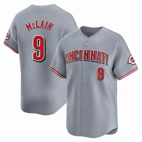 Men's Cincinnati R Reds #9 Matt McLain Jersey Baseball Team T-shirt Tops Fans Gift Teet Tee