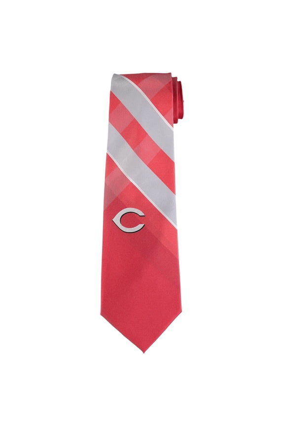 Men's Cincinnati Reds Woven Poly Grid Tie