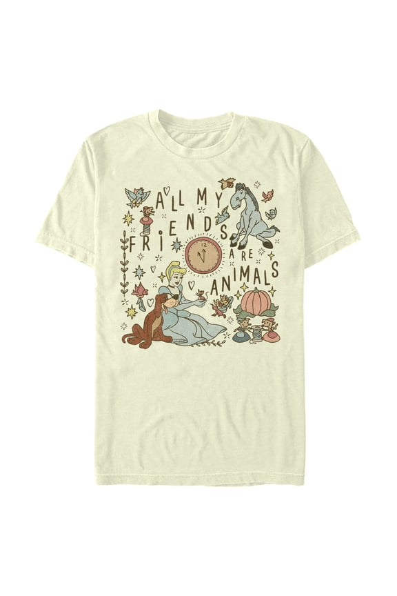 Men's Cinderella All My Friends are Animals Graphic T-Shirt