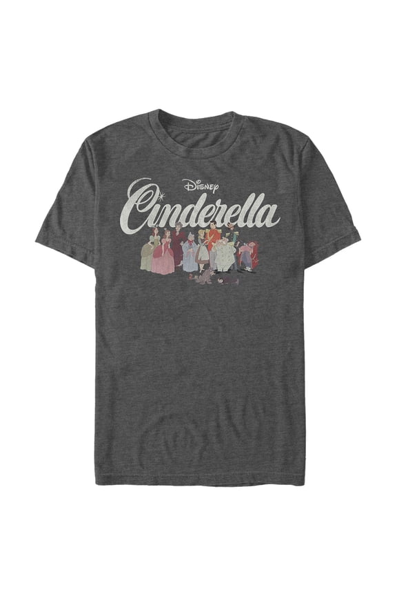 Men's Cinderella Distressed Full Cast Graphic T-Shirt