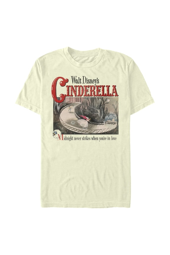 Men's Cinderella Midnight Never Strikes When You're in Love Scene Graphic T-Shirt