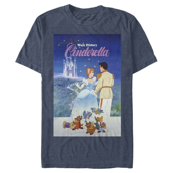 Men's Cinderella Signature Movie Poster Graphic T-Shirt