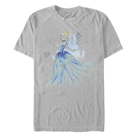 Men's Cinderella Watercolor Dress Graphic T-Shirt