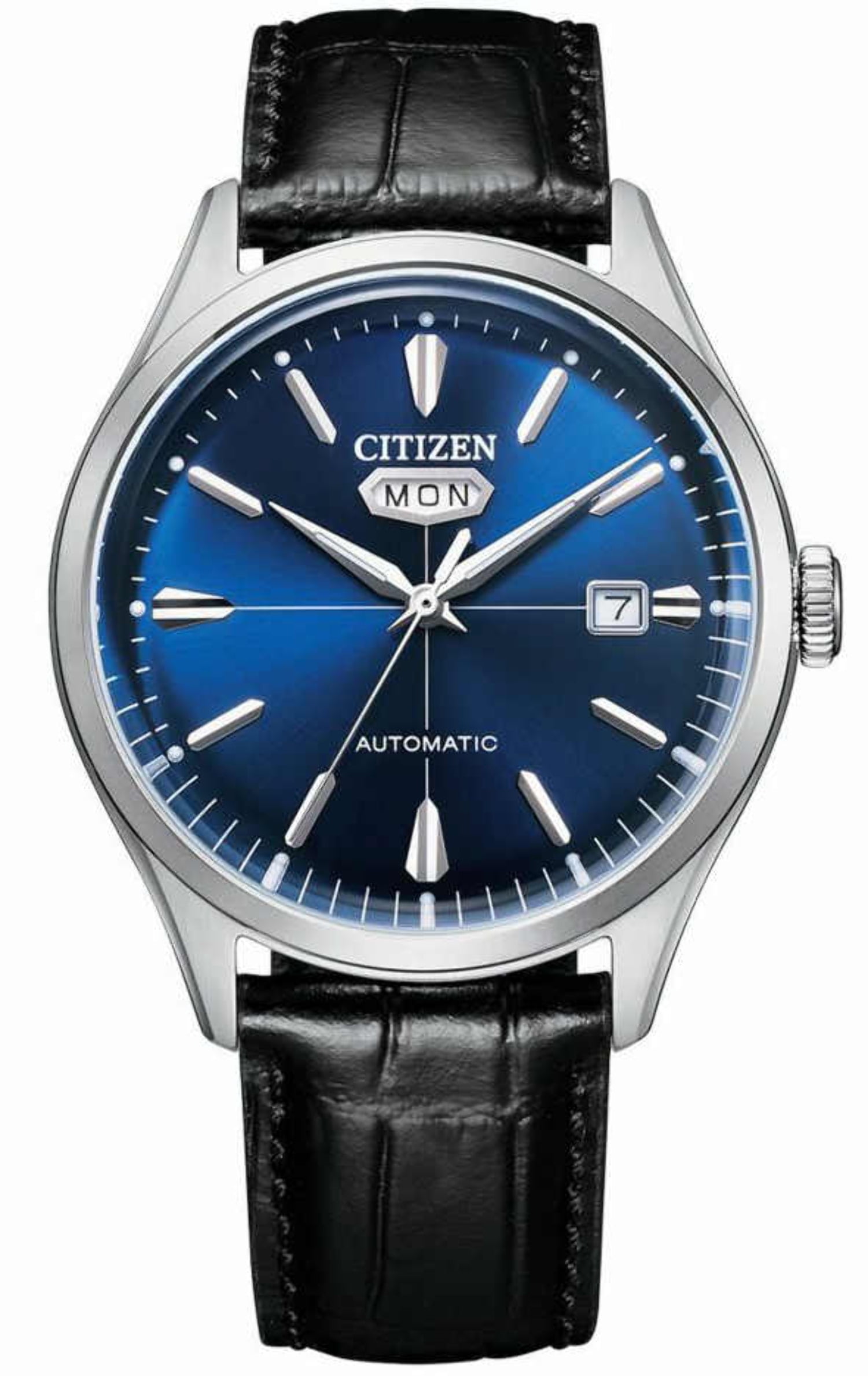 Men's Citizen Automatic Day Date Blue Dial Watch NH8390-20L