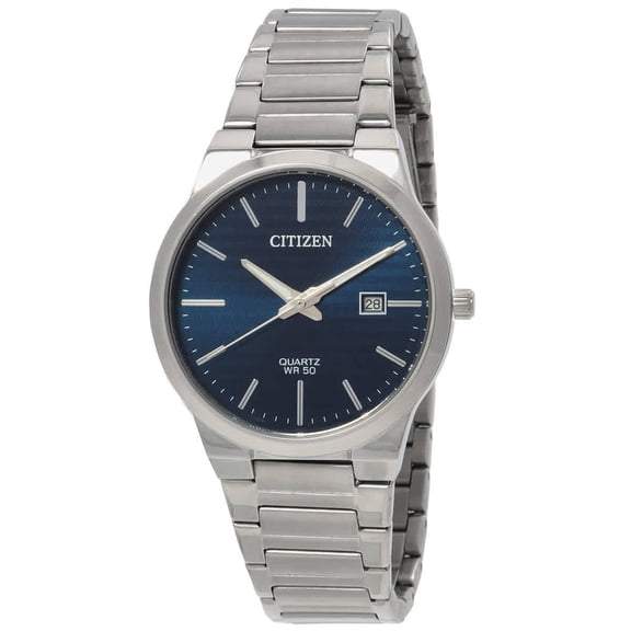 Citizen Quartz Blue Dial Stainless Steel Men's Watch BI5060-51L