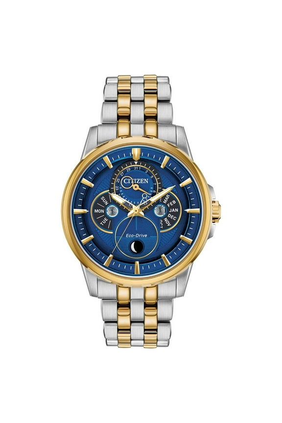 Eco-Drive Men's Calendrier Moon Phase Multifunction Watch BU0054-52L