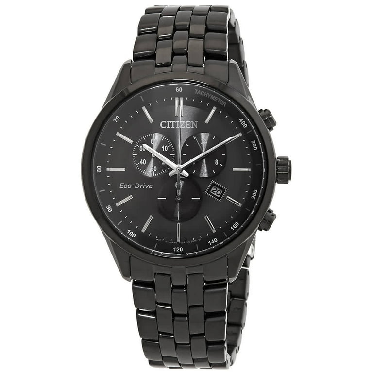 Citizen Eco-Drive Chronograph Black Dial Men's Watch AT2145-86E