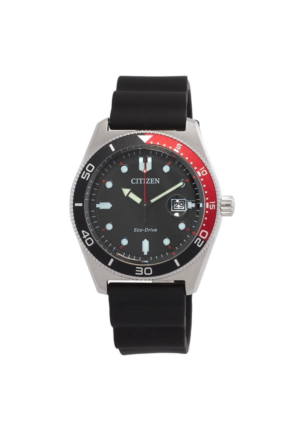 Marine Black Dial Eco-Drive Men's Watch AW1769-10E