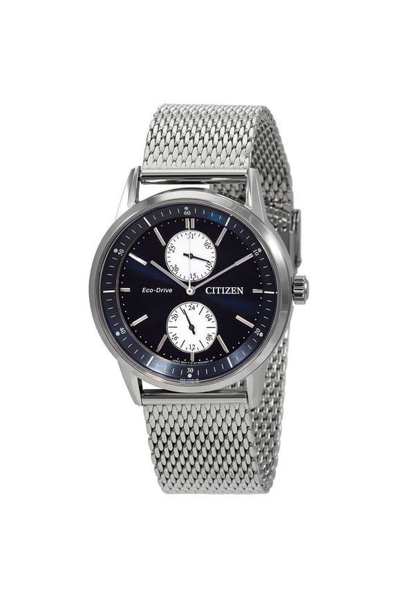 Men's Citizen Eco-Drive Solar Powered Multifunction Mesh Watch BU3020-82L