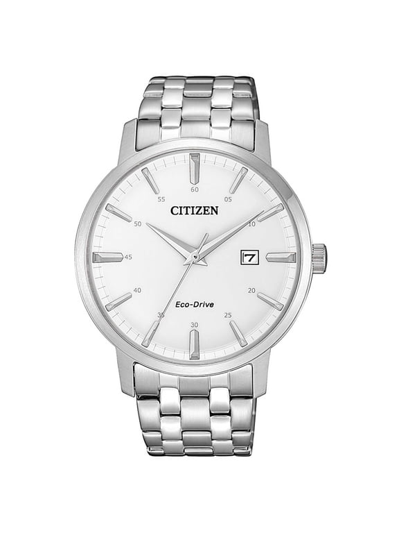 Men's Citizen Eco-Drive Solar Powered Steel Watch BM7460-88H