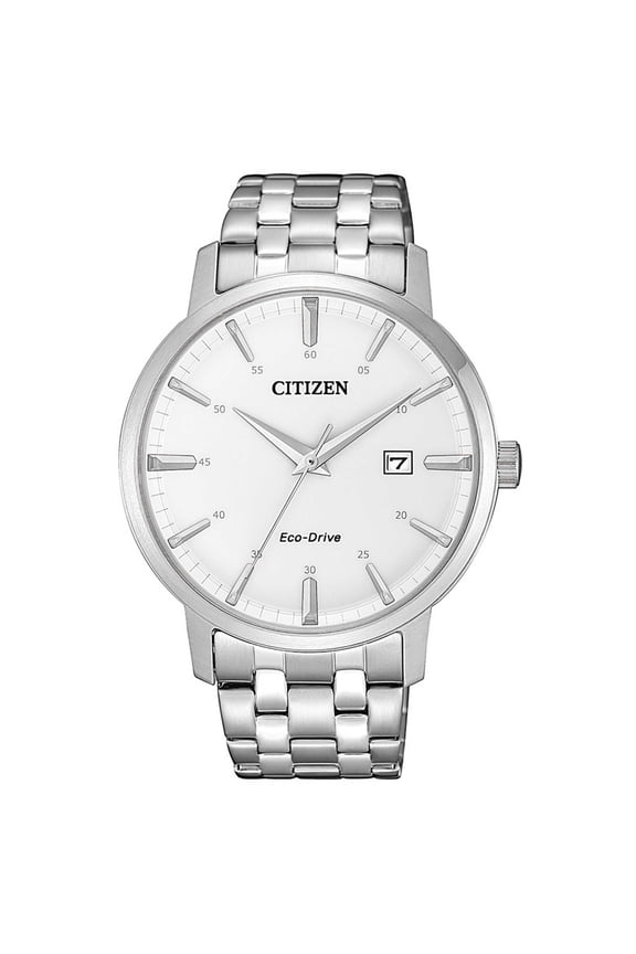 Men's Citizen Eco-Drive Solar Powered Steel Watch BM7460-88H
