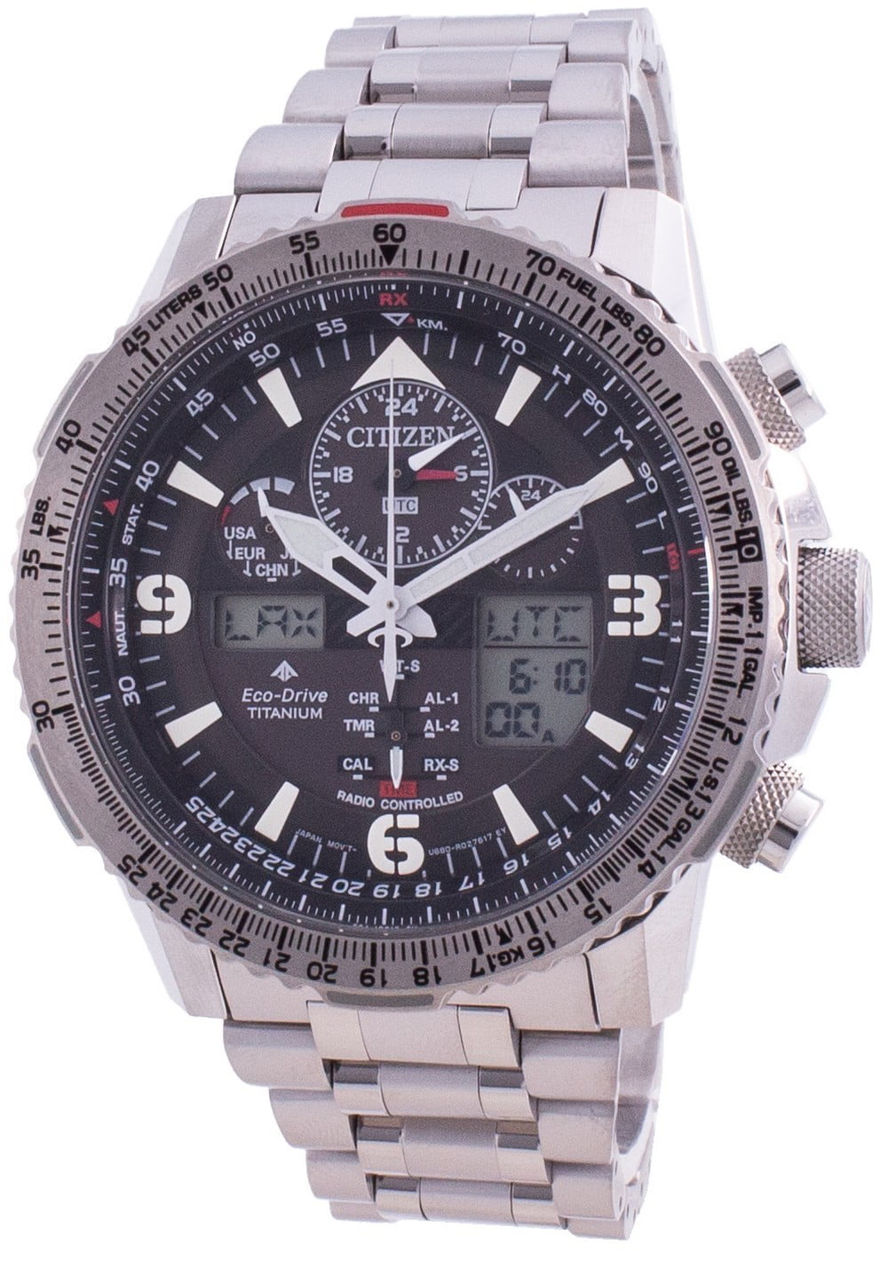 Men\'s Citizen Promaster Skyhawk Radio Controlled Titanium Watch JY8100-80E