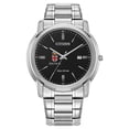 thumbnail image 1 of Men's Citizen Watch  Silver Brown Bears Eco-Drive Black Dial Watch, 1 of 1