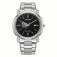 thumbnail image 1 of Men's Citizen Watch Silver College of New Jersey Lions Eco-Drive Black Dial Stainless Steel Watch, 1 of 1