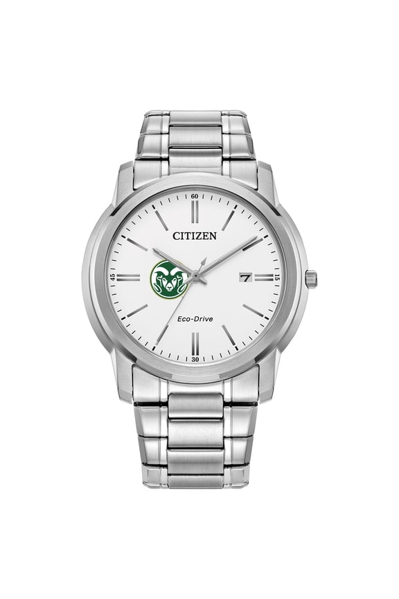 Men's Citizen Watch Silver Colorado State Rams Classic Eco-Drive Steel Watch