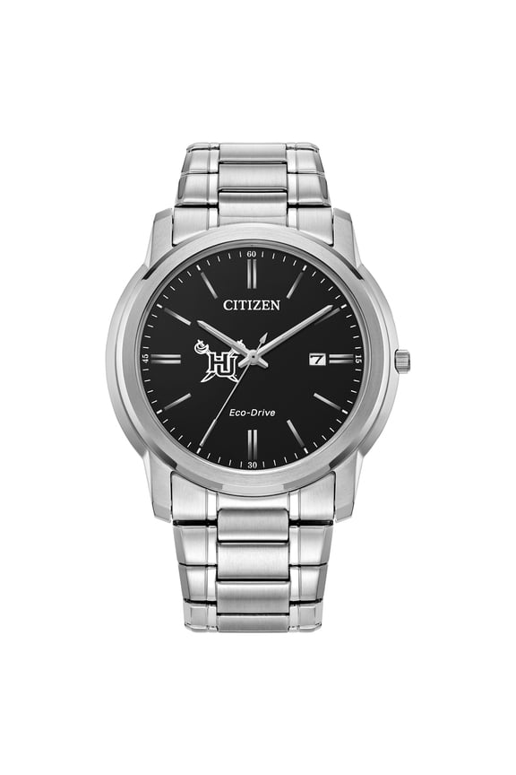 Men's Citizen Watch  Silver Hampton Pirates Eco-Drive Black Dial Watch