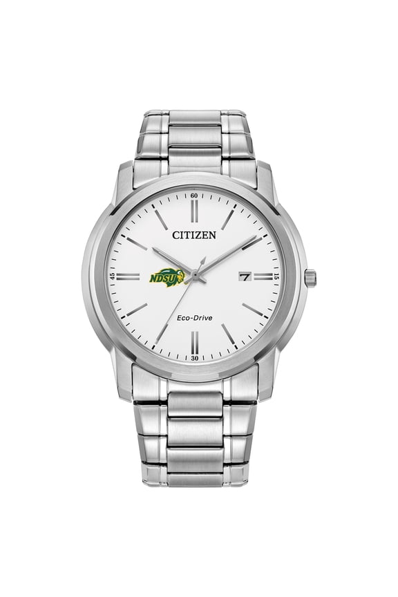 Men's Citizen Watch  Silver NDSU Bison Classic Eco-Drive Steel Watch