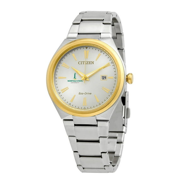 Men's Citizen Watch Silver Norfolk State Spartans Citizen Eco-Drive Two-Tone Watch