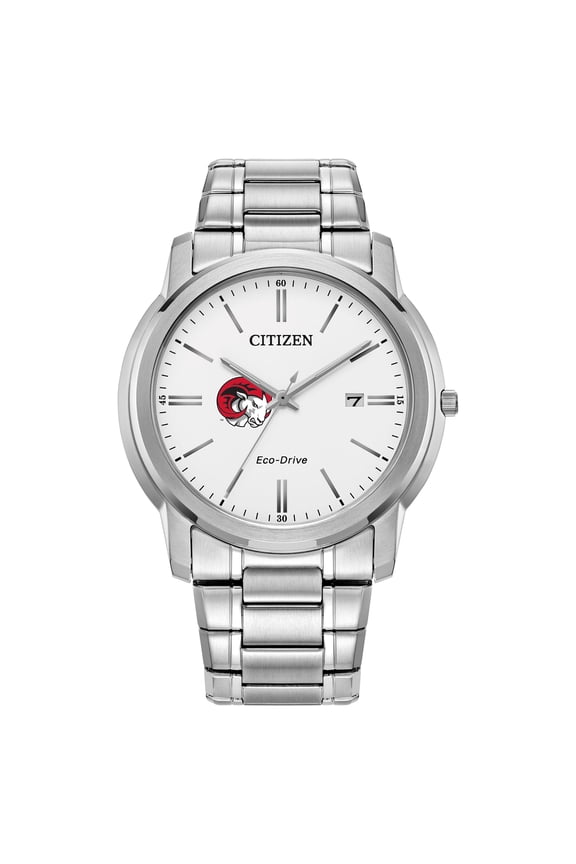 Men's Citizen Watch Silver Winston-Salem State Rams Classic Eco-Drive Steel Watch