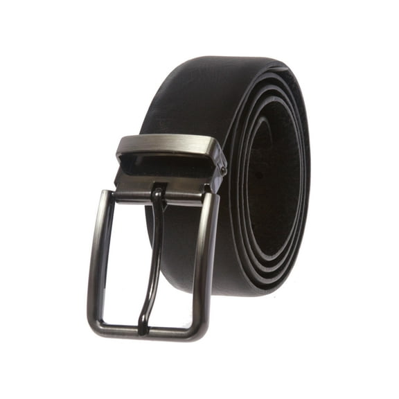 Men's Clamp on Feather Edged Italian Leather Dress Belt