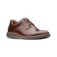 thumbnail image 1 of clarks men's un voyageplain oxford, mahogany leather, 080 m us, 1 of 6
