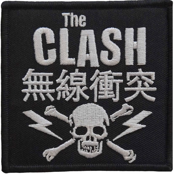 Men's Clash Skull & Crossbones Woven Patch